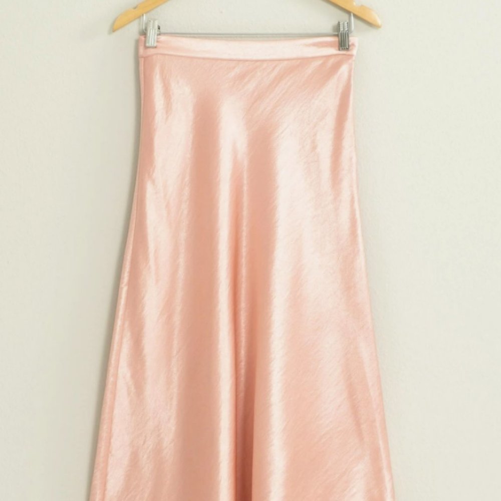 Satin Midi Skirt